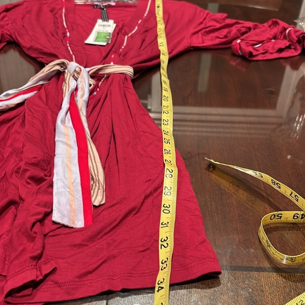 Hale Bob Burgundy Women's Robe - Picture 11 of 11
